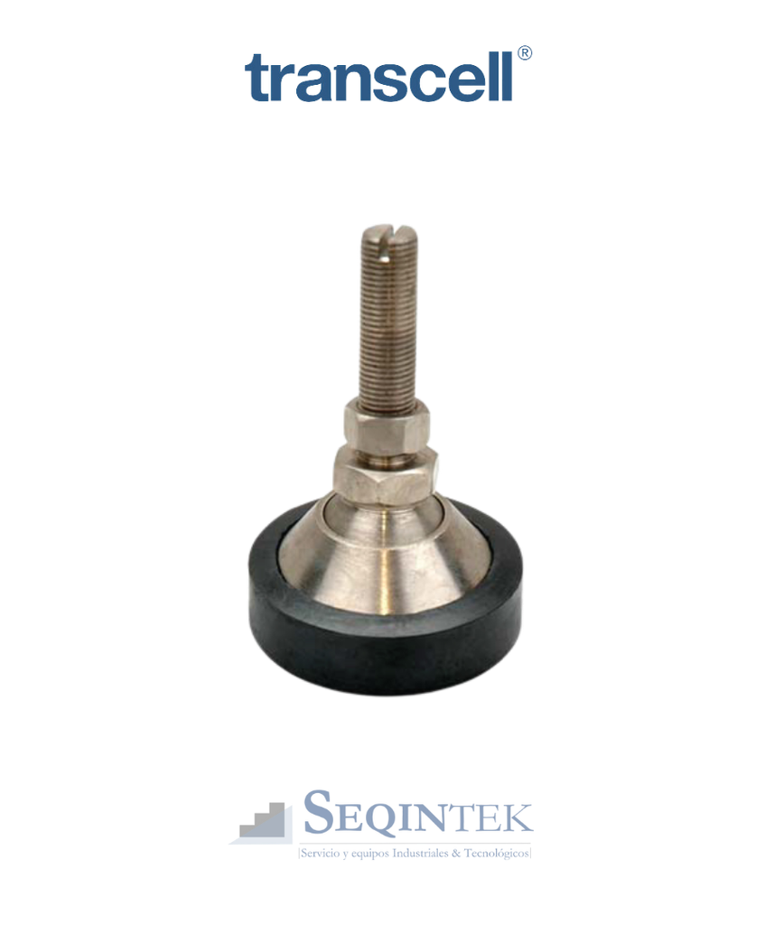 Pata Pivotante (Nivelador) Transcell 2-3/8" A. Inox.