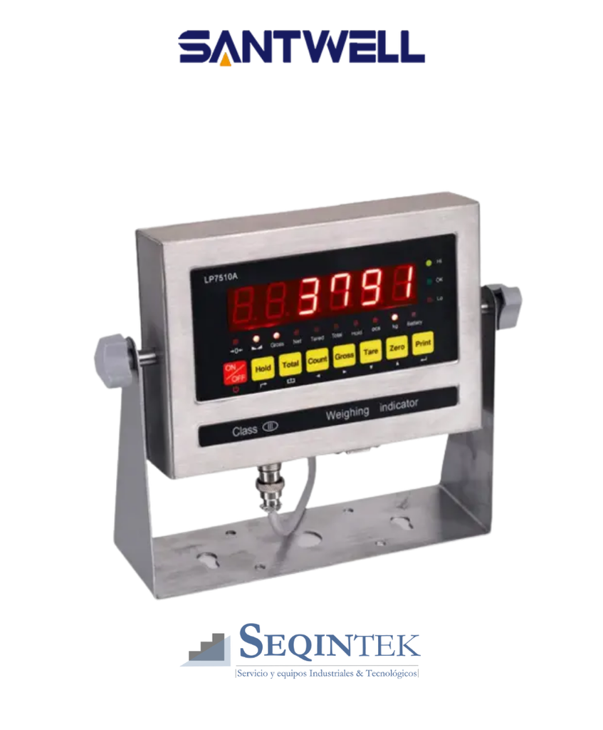 Indicador Digital Santwell LP7510-SS Inox.