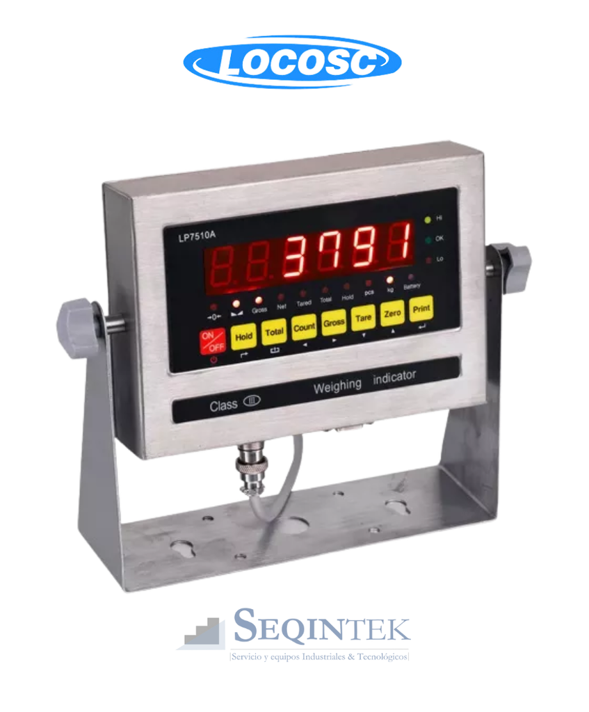 Indicador de Peso Acero Inox. LP7510SS 