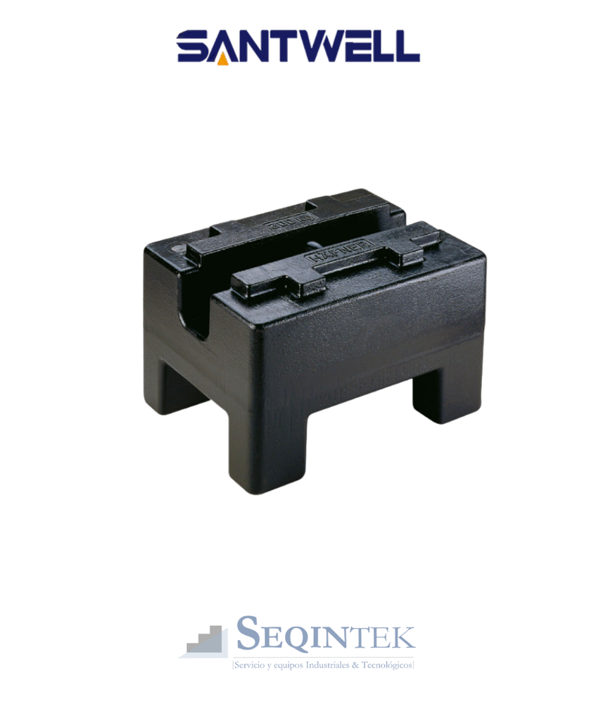 Pesas Patron (Rectangular) Santwell Hierro bañado en acero 1000KG M1