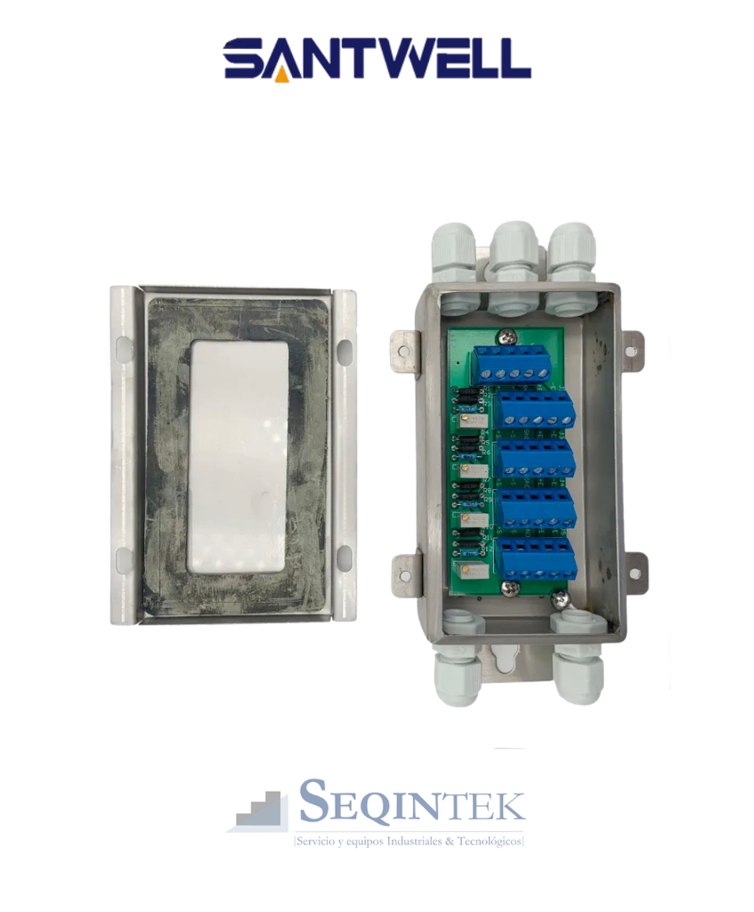 [JBX-4S] Caja Suma (Junction Box) Santwell JBX-4S 4Ch Acero Inox. Small