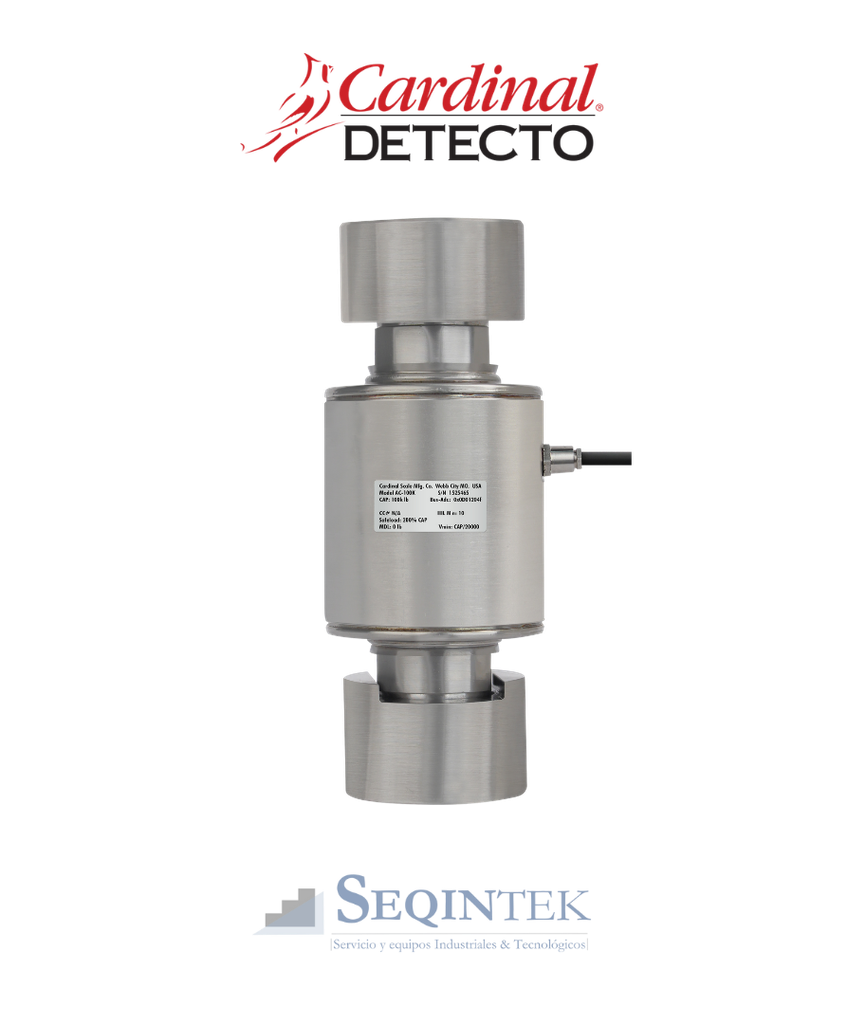 Celda de Carga (Botella) Cardinal Scale AC 100K Inox