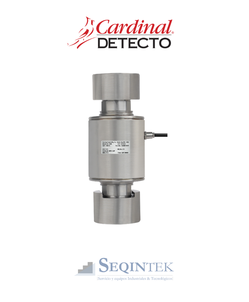 [AC-50K] Celda de Carga (Botella) Cardinal Scale AC 50K Inox.