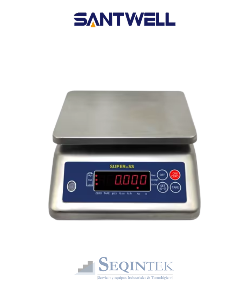 [AGT-S2-6KG] Balanza Mesa Santwell 6Kg Waterproof