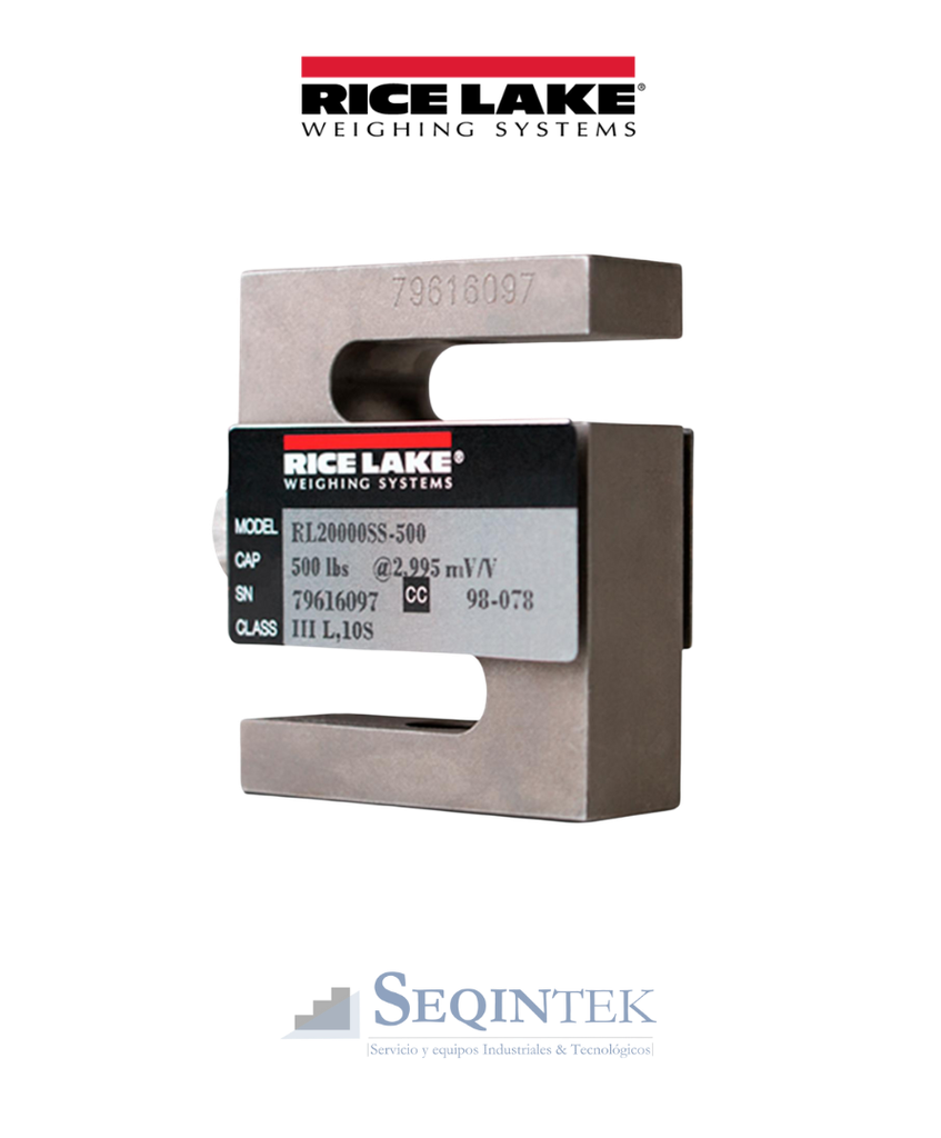 Celda de carga Rice Lake (S) RL20000SS 100Lb