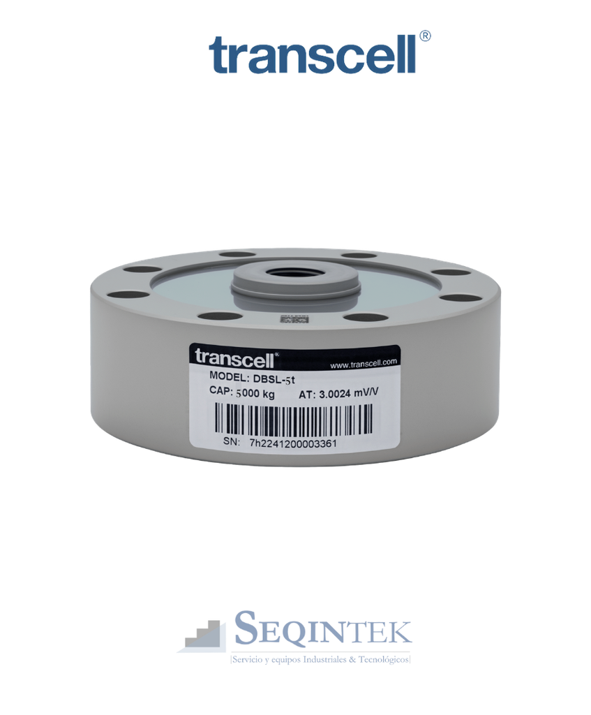 Celda de Carga (Pancake) Transcell DBSL-5T 5000Kg
