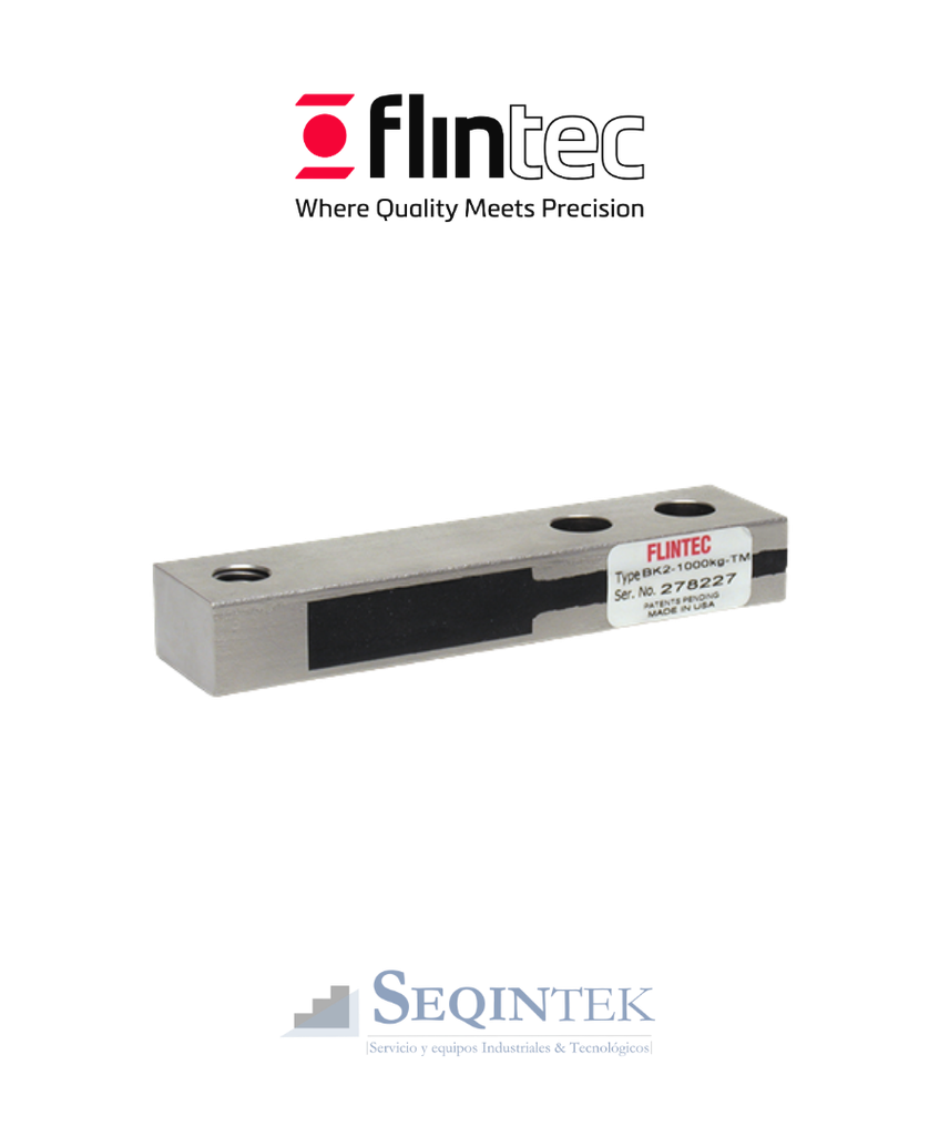Celda de carga (Viga) Flintec BK2-2000Kg