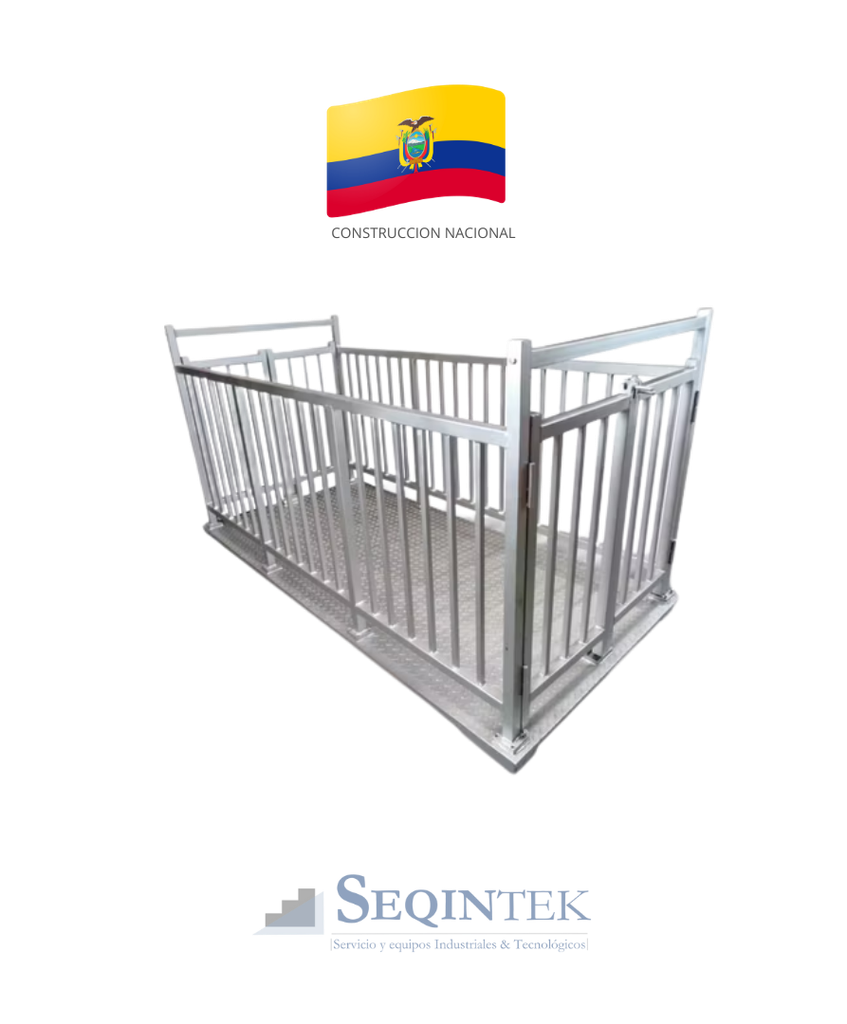 Balanza Pesaje Animal 240x120cm (Plataforma + Corral)