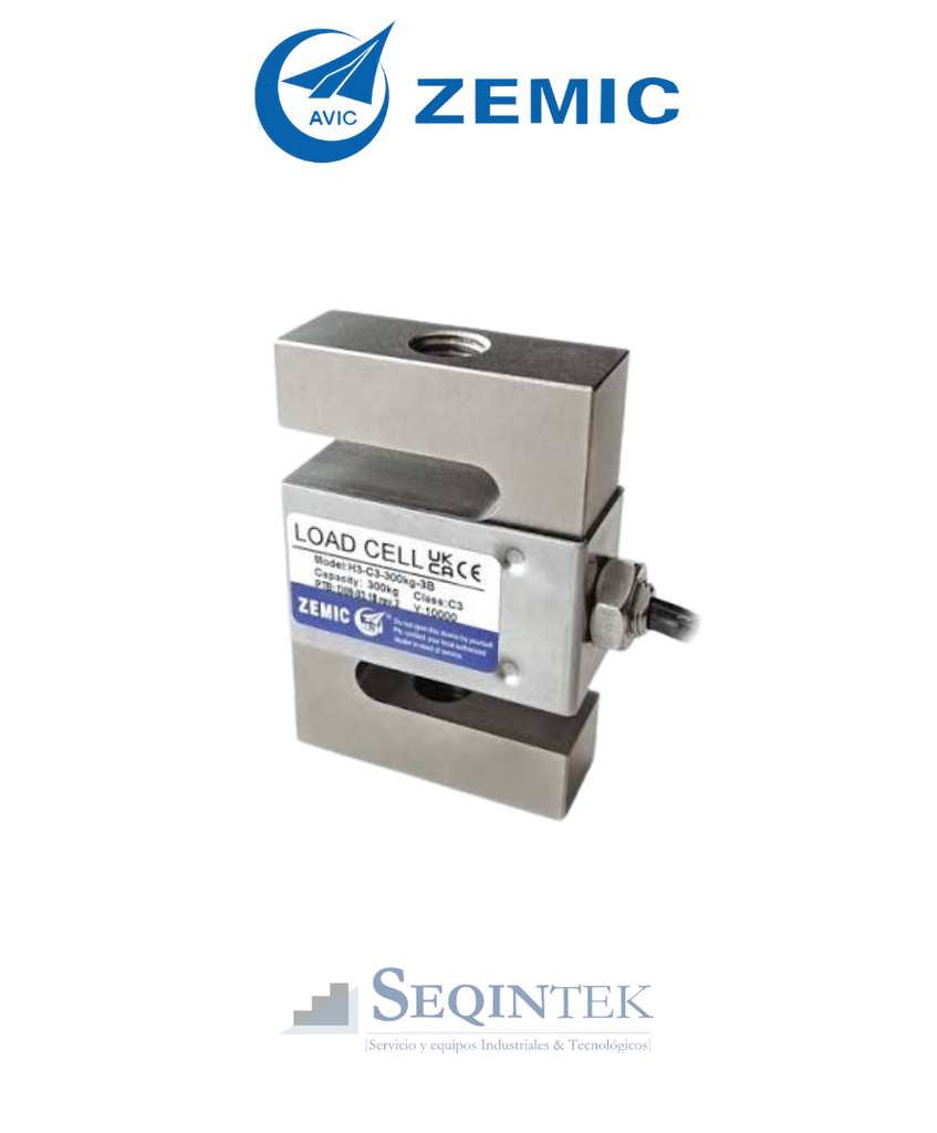 Celda de Carga (S) Zemic H3 300Kg