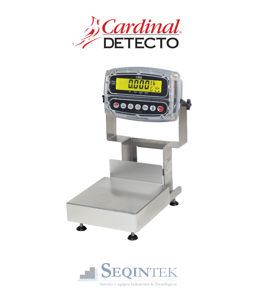 Balanza Mesa Lavable Cardinal Scale CA8-15KGW-190