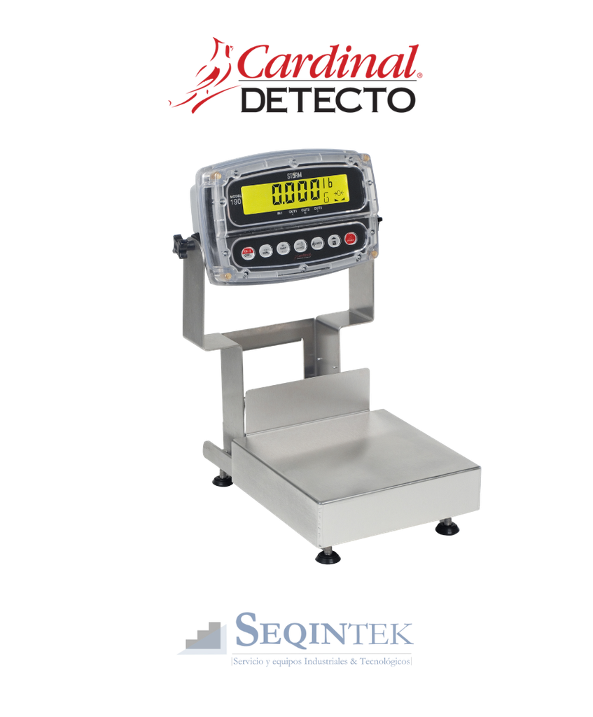 Balanza Mesa Lavable Cardinal Scale CA12-60KGW-190