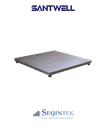Balanza Industrial (Plataforma) Santwell 150x150cm 4mm A. Inox. IP69