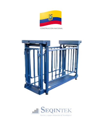 [PPA-160X80-SS] Balanza Pesaje Animal 160x80cm A. Inox. (Plataforma + Corral)